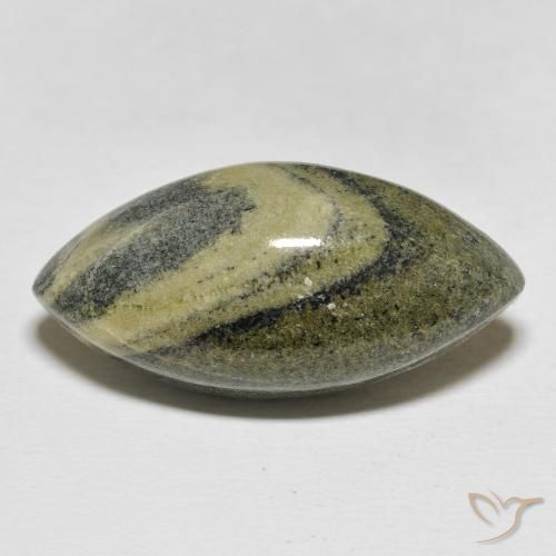 25.12ct Naturale Multicolore Diaspro, Taglio marquise, Opaco