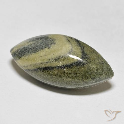 Diaspro Multicolore naturale da 25.12 ct, Taglio marquise, Opaco