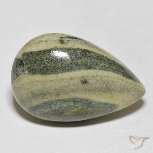 Diaspro Multicolore naturale da 22.09 ct, Forma a pera, Opaco