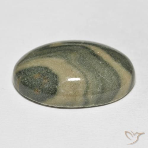 Diaspro Multicolore naturale da 34.29 ct, Ovale, Opaco