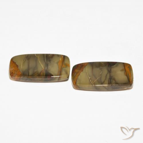 Gemme di Diaspro Multicolore naturale da 25.40 ct, Cuscino, Opaco