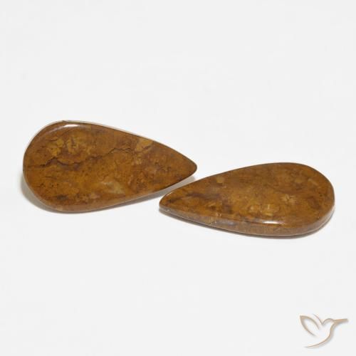 Gemme di Diaspro Multicolore naturale da 13.73 ct, Forma a pera, Opaco
