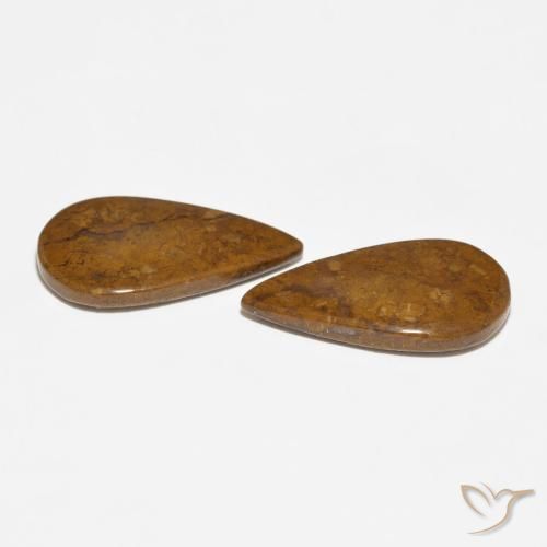 Gemme di Diaspro Multicolore naturale da 13.73 ct, Forma a pera, Opaco
