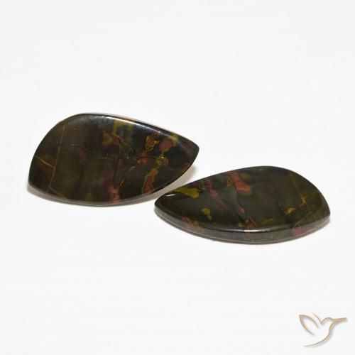 Gemme di Diaspro Multicolore naturale da 18.79 ct, Taglio a fantasia, Opaco