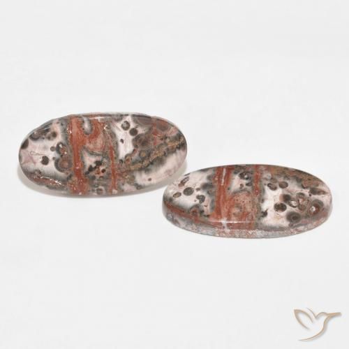 Gemme di Diaspro Multicolore naturale da 25.09 ct, Ovale, Opaco