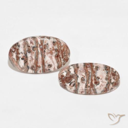 Gemme di Diaspro Multicolore naturale da 29.71 ct, Ovale, Opaco