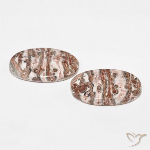 Gemme di Diaspro Multicolore naturale da 29.71 ct, Ovale, Opaco