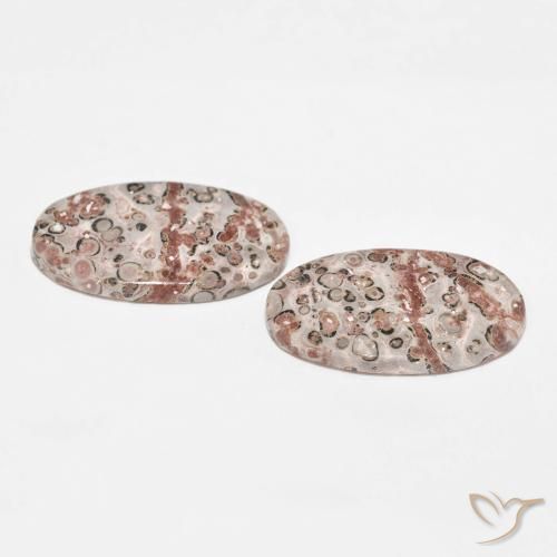 Gemme di Diaspro Multicolore naturale da 26.75 ct, Ovale, Opaco