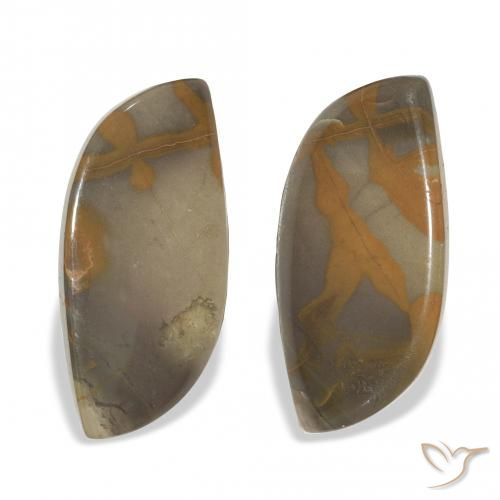 19.87ctw Naturale Multicolore Diaspro, Taglio a fantasia, Opaco