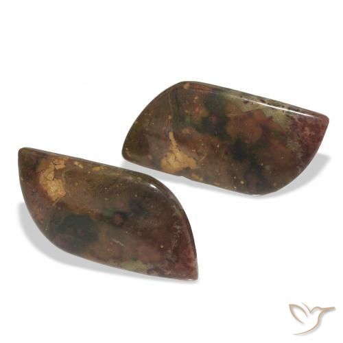 Gemme di Diaspro Multicolore naturale da 15.28 ct, Taglio a fantasia, Opaco