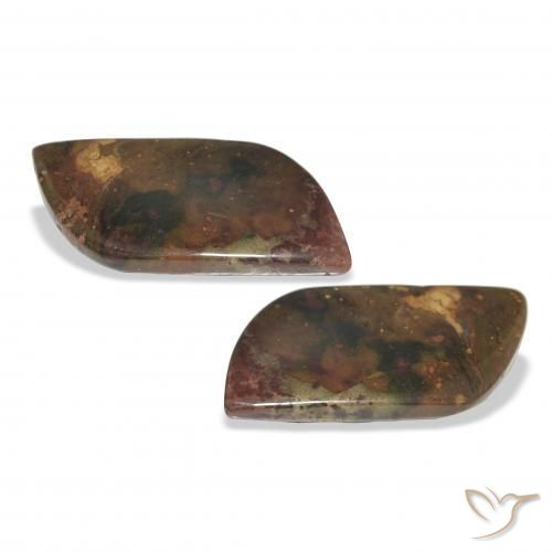 Gemme di Diaspro Multicolore naturale da 15.28 ct, Taglio a fantasia, Opaco