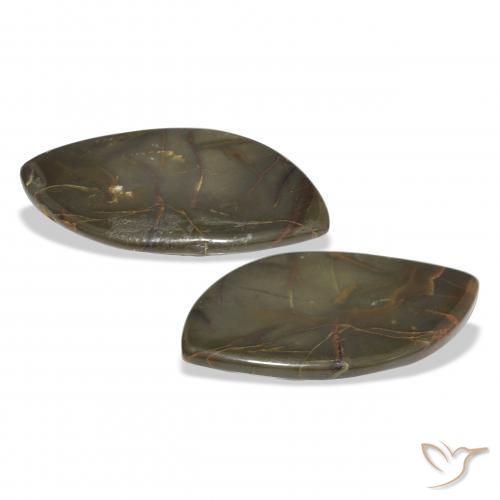 Gemme di Diaspro Multicolore naturale da 19.01 ct, Taglio a fantasia, Opaco