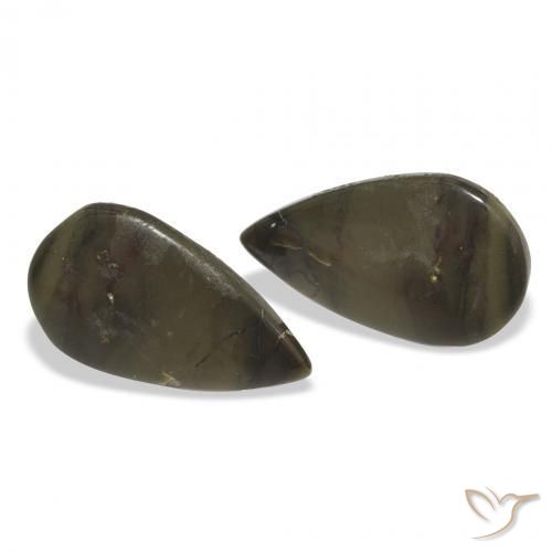 Gemme di Diaspro Multicolore naturale da 7.65 ct, Forma a pera, Opaco