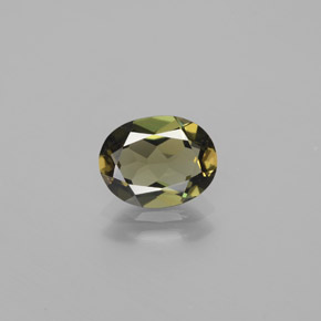 Kornerupina naturale verde da 1,60 ct, taglio ovale, VVS