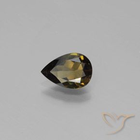 Rupin del grano Marrone dorato intenso Deep naturale da 1.17 ct, Forma a pera, VS