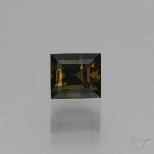 1.09ct Naturale Marrone cioccolato Rupin del grano, Taglio a baguette, VVS