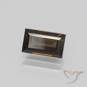 Rupin del grano Marrone scuro naturale da 1.59 ct, Taglio a baguette, VVS-VS