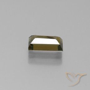 Rupin del grano Marrone verdastro naturale da 1.03 ct, Taglio a baguette, VS-SI