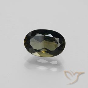Rupin del grano Marrone scuro naturale da 1.45 ct, Ovale, VVS
