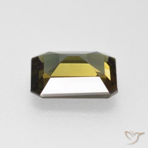 Rupin del grano Marrone verdastro naturale da 1.14 ct, Ottagonale / Taglio smeraldo, VS-SI