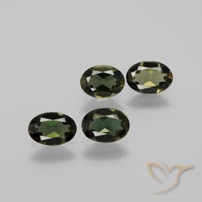 1.63ctw Naturale Verde marroncino Cornerupina, Ovale, VVS-VS
