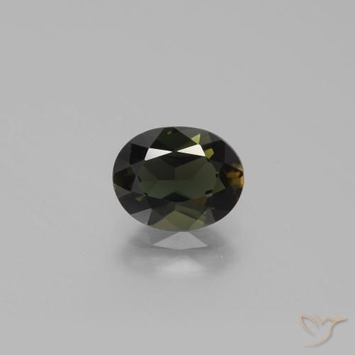 1.27ct Naturale Marrone verdastro Cornerupina, Ovale, VVS