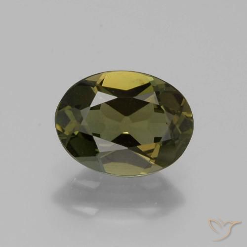 1.09ct Naturale Marrone verdastro Cornerupina, Ovale, VS