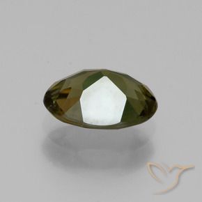 Rupin del grano Marrone verdastro naturale da 1.09 ct, Ovale, VS