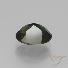 Rupin del grano Marrone verdastro naturale da 1.20 ct, Ovale, VVS-VS
