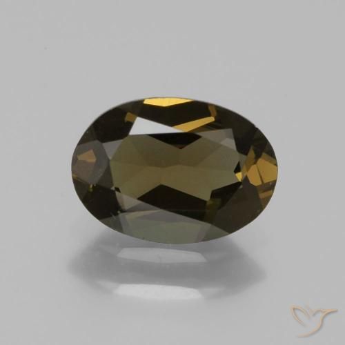 1.21ct Naturale Marrone dorato intenso Deep Cornerupina, Ovale, VVS