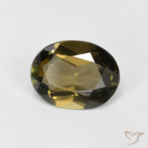 Rupin del grano Marrone freddo naturale da 0.92 ct, Ovale, VVS