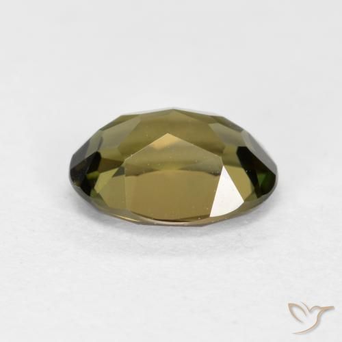 Rupin del grano Marrone freddo naturale da 0.92 ct, Ovale, VVS