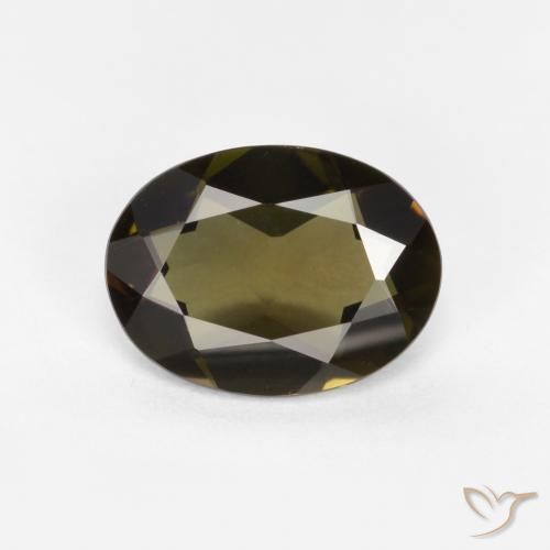 0.89ct Naturale Marrone scuro Cornerupina, Ovale, VVS-VS