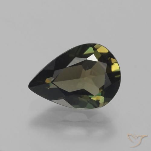 1.57ct Naturale Marrone scuro Cornerupina, Forma a pera, VVS