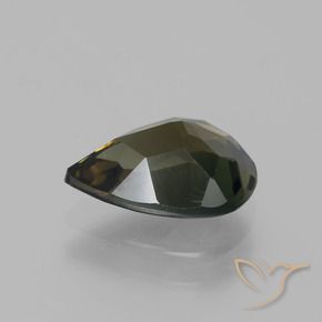 Rupin del grano Marrone scuro naturale da 1.57 ct, Forma a pera, VVS
