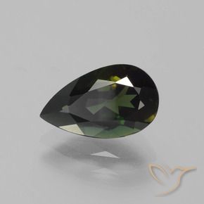 Rupin del grano Marrone scuro naturale da 1.63 ct, Forma a pera, VVS