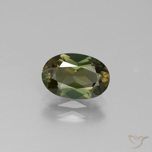 1.55ct Naturale Marrone dorato verdastro Cornerupina, Ovale, VS-SI