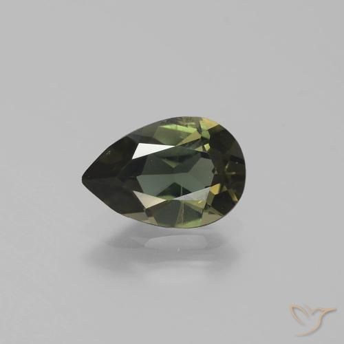 1.29ct Naturale Marrone medio Rupin del grano, Forma a pera, VS