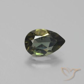 Rupin del grano Marrone medio naturale da 1.29 ct, Forma a pera, VS