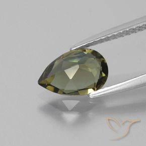 Rupin del grano Marrone medio naturale da 1.29 ct, Forma a pera, VS