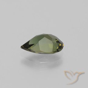 Rupin del grano Marrone scuro naturale da 1.34 ct, Forma a pera, VVS-VS
