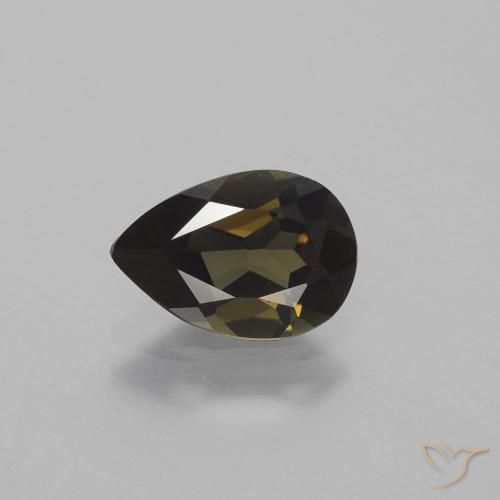 1.20ct Naturale Marrone verdastro Cornerupina, Forma a pera, VVS