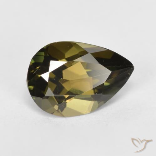 Rupin del grano Marrone medio naturale da 1.09 ct, Forma a pera, VVS