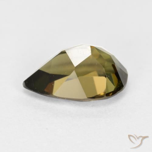 Rupin del grano Marrone medio naturale da 1.09 ct, Forma a pera, VVS