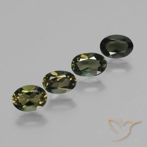 Gemme di Rupin del grano Marrone scuro naturale da 1.90 ct, Ovale, VVS-VS