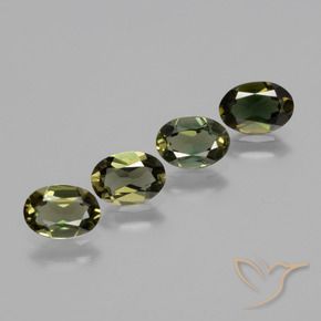Gemme di Rupin del grano Marrone verdastro naturale da 2.11 ct, Ovale, VVS-VS