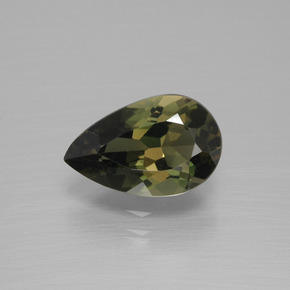 Rupin del grano Terra Verde naturale da 2.05 ct, Forma a pera, VVS