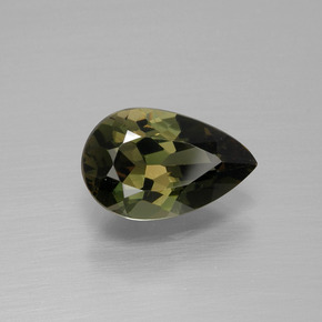 Rupin del grano Terra Verde naturale da 2.05 ct, Forma a pera, VVS