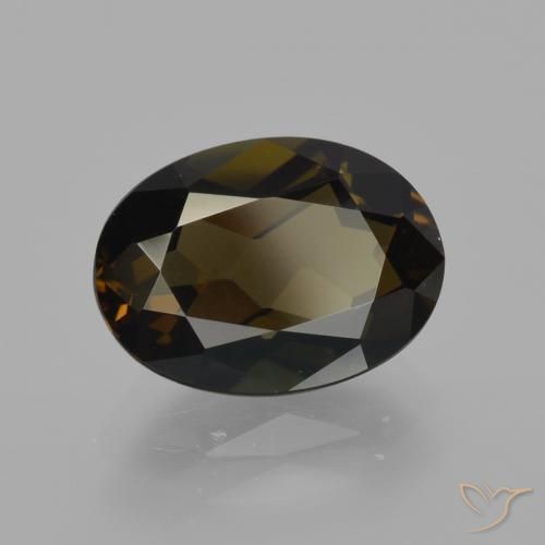 Rupin del grano Marrone cioccolato naturale da 2.75 ct, Ovale, VVS