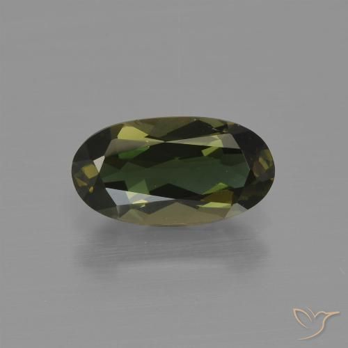 1.42ct Naturale Marrone verdastro Cornerupina, Ovale, VVS-VS